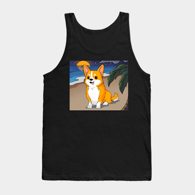 Tropical Corgi Tank Top by Tropical Corgi's